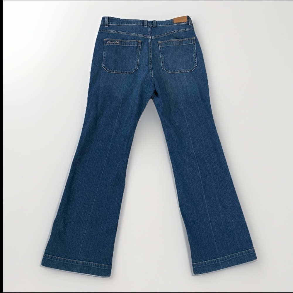 Marc Cain Relaxed Flare Denim Jean High Rise Medium Blue N5 (42EU/10US) - Picture 2 of 6